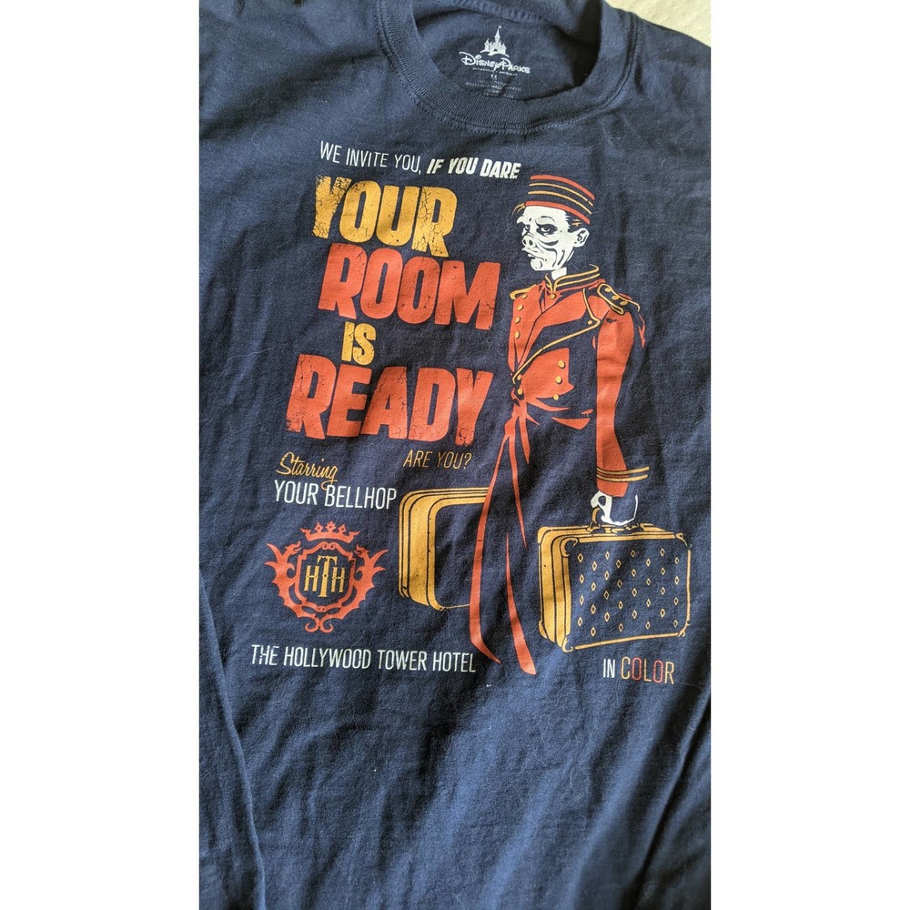 Disney Tower of Terror Long sleeve Hollywood Hotel Size M